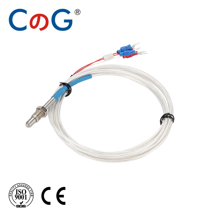 50~400°C RTD PT100 Temperature Sensor Probe Cable 2m Thermocouple Class A